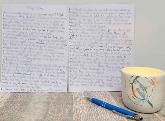 Exemple flouté d'un message recto_verso de l'Éveil du Féminin, soin et channeling - Terre d'émotion by Bérengère Clausse à Libramont-Chevigny Exemple flouté d'un message recto_verso de l'Éveil du Féminin, soin et channeling - Terre d'émotion by Bérengère Clausse à Libramont-Chevigny
